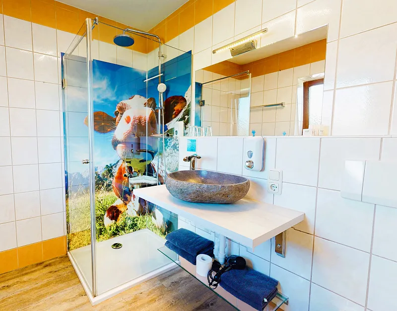 Doppelzimmer Neuwertig — Badezimmer